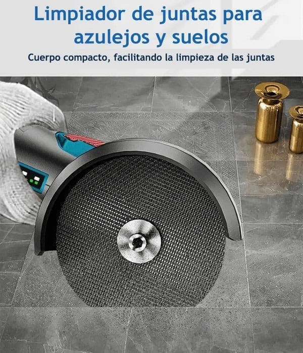 AMOLADORA ANGULAR POWER PLUS - KIT COMPLETO CON 2 BATERÍAS DE REGALO