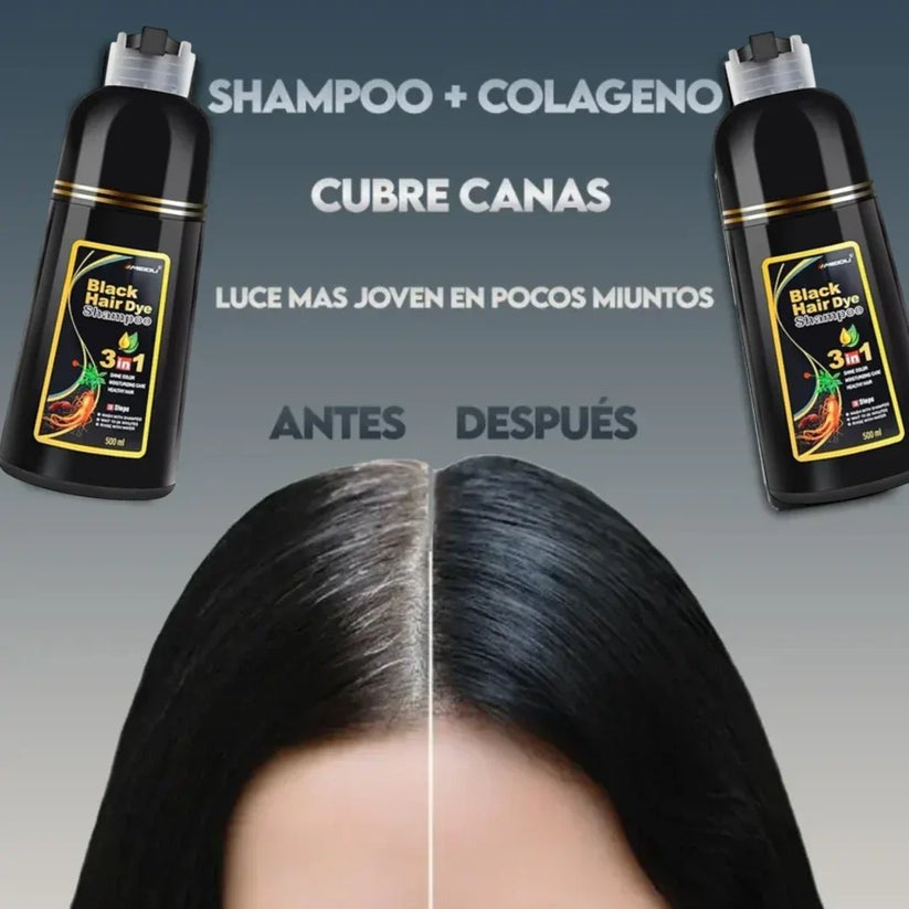 Shampoo cubre canas 100% 500ml - PAGUE AL RECIBIR